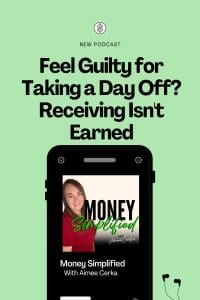 Weekly calendar with one empty day, representing the guilt entrepreneurs feel about taking a day off and how receiving capacity affects rest and income.